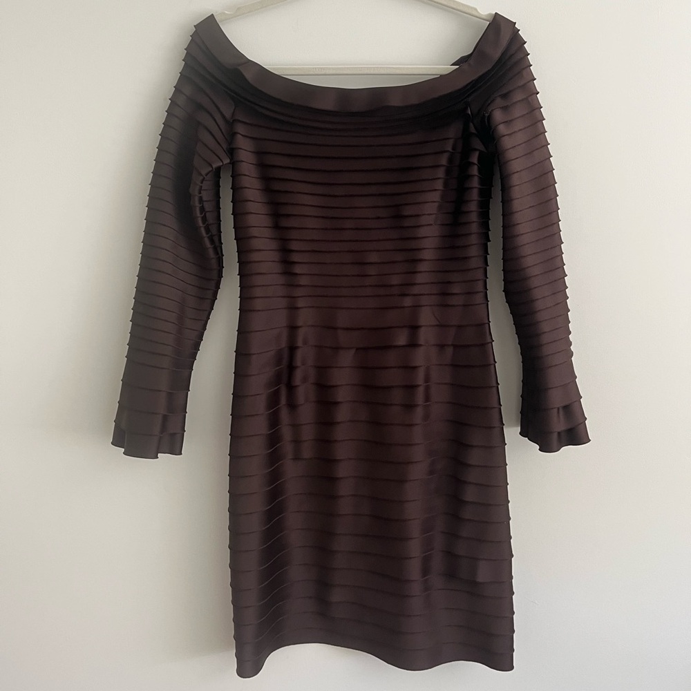 JS Collections Chocolate Long Sleeve Dress